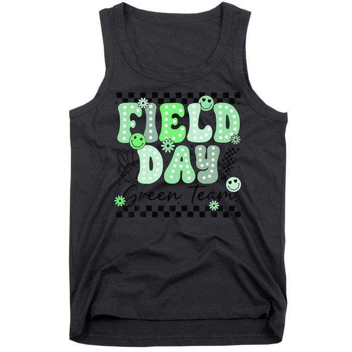 Field Day Green Team Color Field Trip Team Game Competition Tank Top