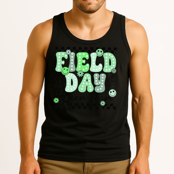 Field Day Green Team Color Field Trip Team Game Competition Tank Top