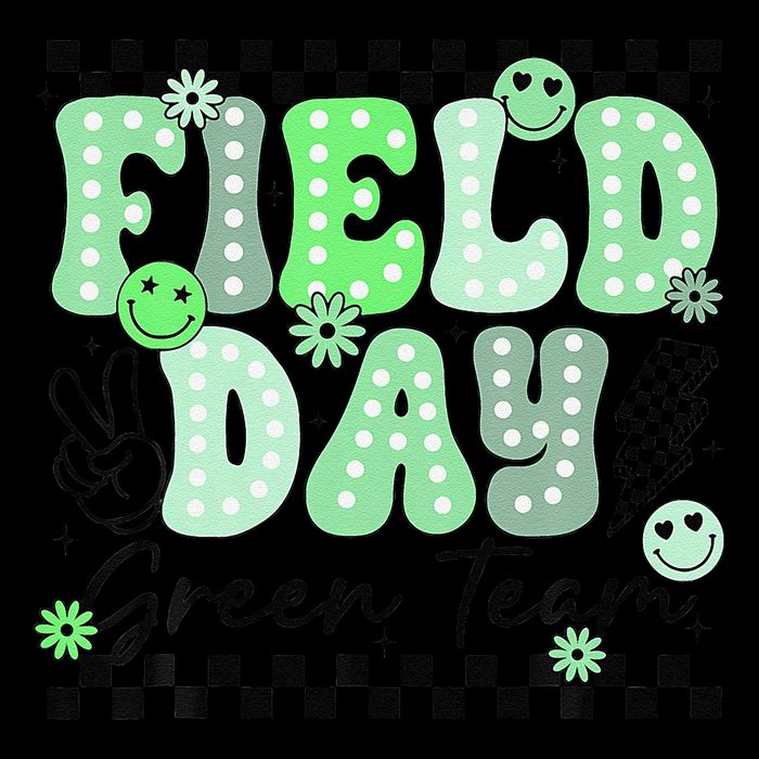 Field Day Green Team Color Field Trip Team Game Competition Tank Top