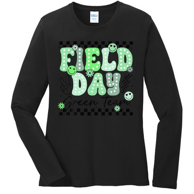 Field Day Green Team Color Field Trip Team Game Competition Ladies Long Sleeve Shirt