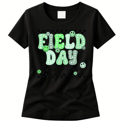 Field Day Green Team Color Field Trip Team Game Competition Womens T-Shirt