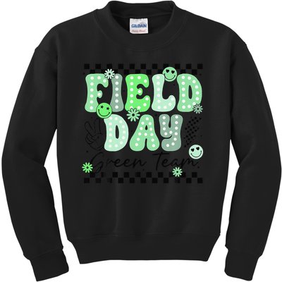 Field Day Green Team Color Field Trip Team Game Competition Kids Sweatshirt