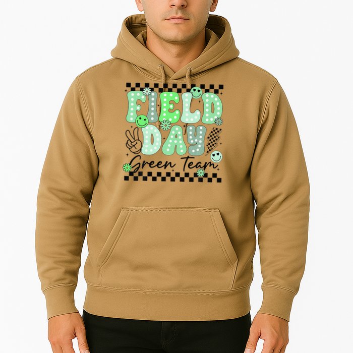 Field Day Green Team Color Field Trip Team Game Competition Hoodie