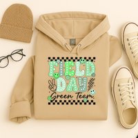 Field Day Green Team Color Field Trip Team Game Competition Hoodie