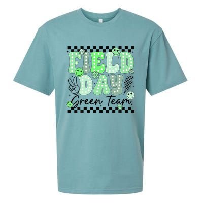 Field Day Green Team Color Field Trip Team Game Competition Sueded Cloud Jersey T-Shirt