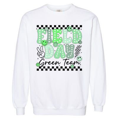 Field Day Green Team Color Field Trip Team Game Competition Garment-Dyed Sweatshirt