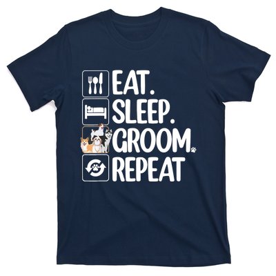 Funny Dog Groomer Design For Pet Groomer Grooming T-Shirt