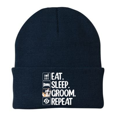 Funny Dog Groomer Design For Pet Groomer Grooming Knit Cap Winter Beanie