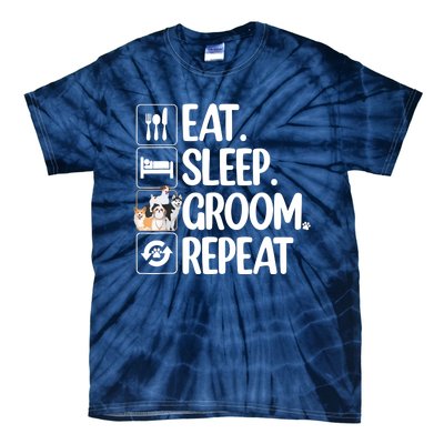 Funny Dog Groomer Design For Pet Groomer Grooming Tie-Dye T-Shirt