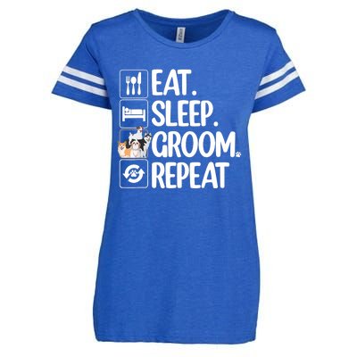 Funny Dog Groomer Design For Pet Groomer Grooming Enza Ladies Jersey Football T-Shirt