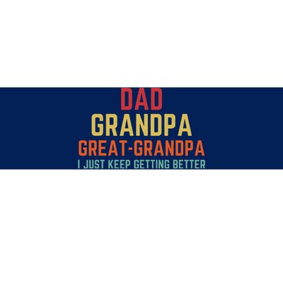 Fathers Day Gift From Grandkids Dad Grandpa Great Grandpa Bumper Sticker