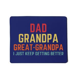 Fathers Day Gift From Grandkids Dad Grandpa Great Grandpa Mousepad