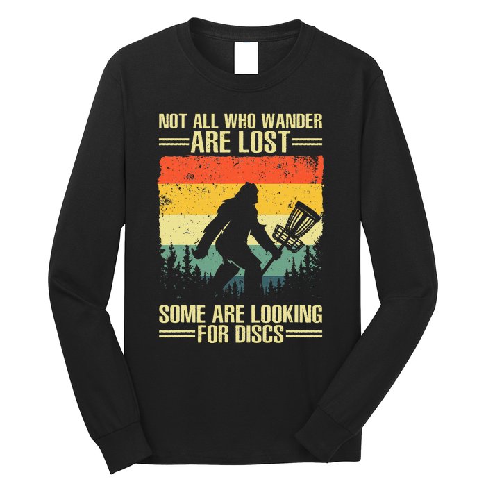 Funny Disc Golf Art For Women Disc Golf Player Long Sleeve Shirt