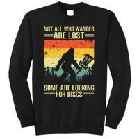 Funny Disc Golf Art For Women Disc Golf Player Tall Sweatshirt