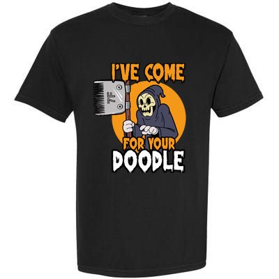 Funny Dog Groomer Reaper Brush Your Dog Grooming Halloween Garment-Dyed Heavyweight T-Shirt