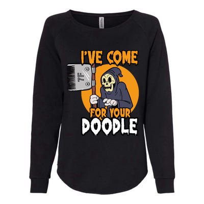 Funny Dog Groomer Reaper Brush Your Dog Grooming Halloween Womens California Wash Sweatshirt