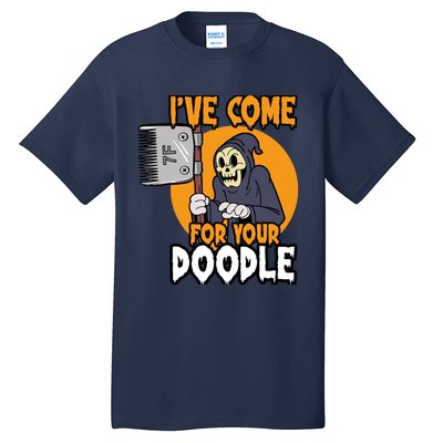 Funny Dog Groomer Reaper Brush Your Dog Grooming Halloween Tall T-Shirt