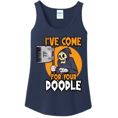 Funny Dog Groomer Reaper Brush Your Dog Grooming Halloween Ladies Essential Tank