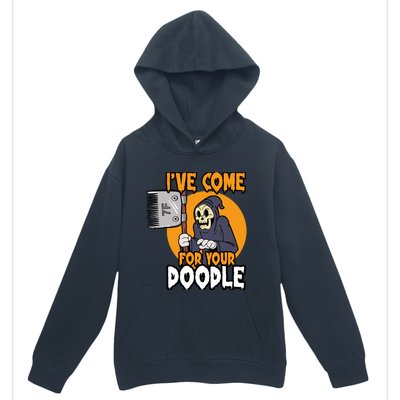 Funny Dog Groomer Reaper Brush Your Dog Grooming Halloween Urban Pullover Hoodie