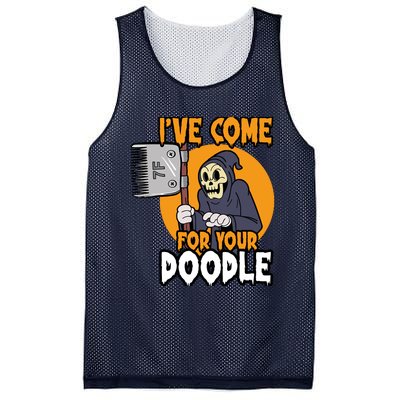 Funny Dog Groomer Reaper Brush Your Dog Grooming Halloween Mesh Reversible Basketball Jersey Tank