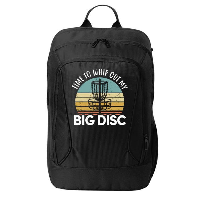 Funny Disc Golf Art For Men Women Flying Disc Sport Players City Backpack