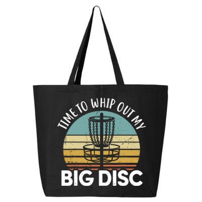 Funny Disc Golf Art For Men Women Flying Disc Sport Players 25L Jumbo Tote