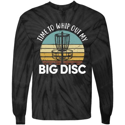 Funny Disc Golf Art For Men Women Flying Disc Sport Players Tie-Dye Long Sleeve Shirt