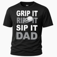 Father's Day Golf Dad, Grip It Rip It Sip It Gift For Dad Cooling Performance Crew T-Shirt