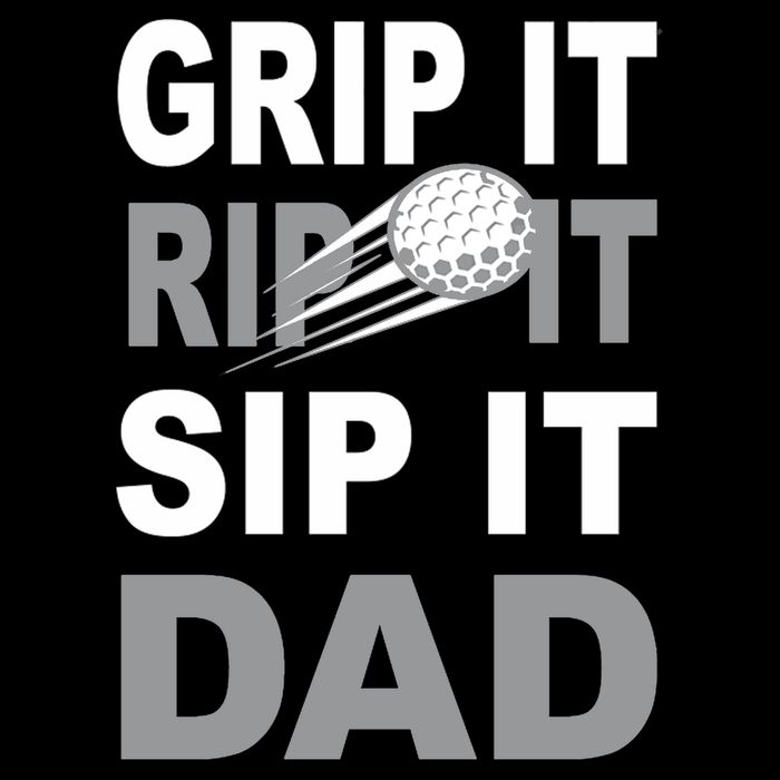 Father's Day Golf Dad, Grip It Rip It Sip It Gift For Dad Cooling Performance Crew T-Shirt