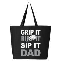 Father's Day Golf Dad, Grip It Rip It Sip It Gift For Dad 25L Jumbo Tote