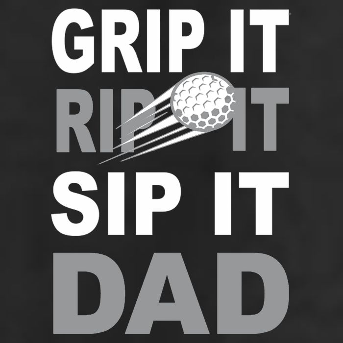 Father's Day Golf Dad, Grip It Rip It Sip It Gift For Dad Golf Towel