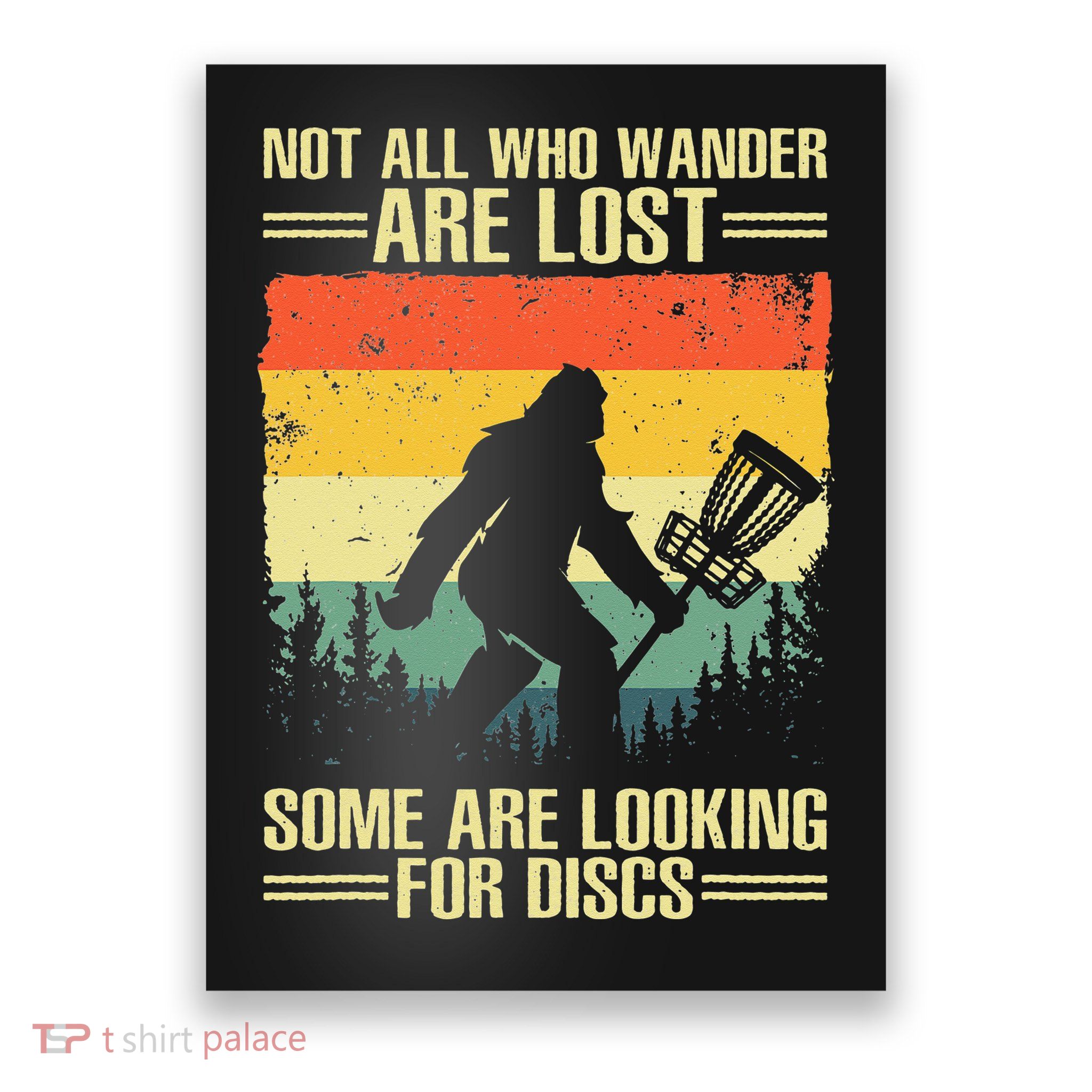 Funny Disc Golf Art Poster