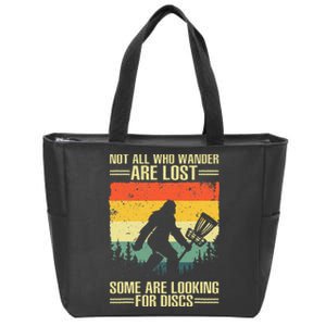 Funny Disc Golf Art Zip Tote Bag