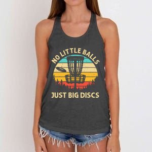 Funny Disc Golf Lover Player Women's Knotted Racerback Tank