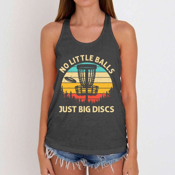 Funny Disc Golf Lover Player Women's Knotted Racerback Tank