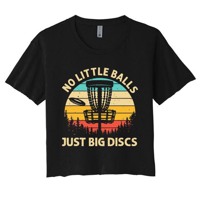 Funny Disc Golf Lover Player Women's Crop Top Tee