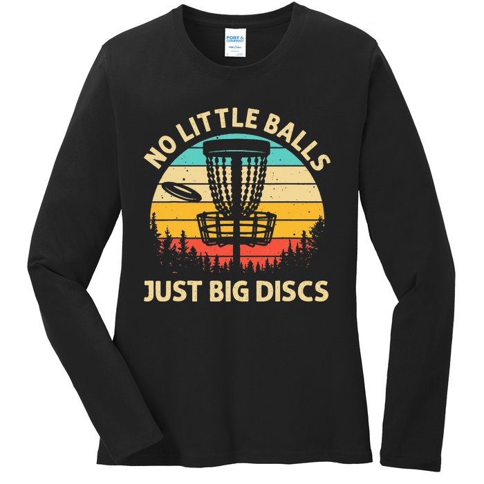 Funny Disc Golf Lover Player Ladies Long Sleeve Shirt