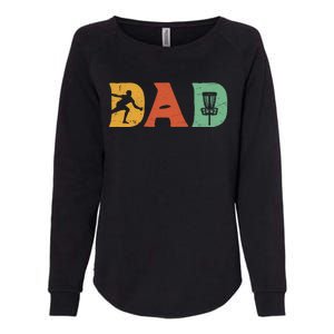 Funny Disc Golf Dad Retro Fathers Day Womens California Wash Sweatshirt