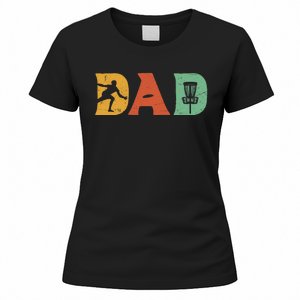 Funny Disc Golf Dad Retro Fathers Day Women's T-Shirt