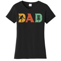 Funny Disc Golf Dad Retro Fathers Day Women's T-Shirt