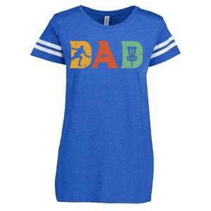 Funny Disc Golf Dad Retro Fathers Day Enza Ladies Jersey Football T-Shirt