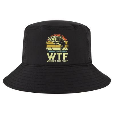 Fishing Dad Gift Wtf Wheres The Trout Fish Funny Cool Comfort Performance Bucket Hat