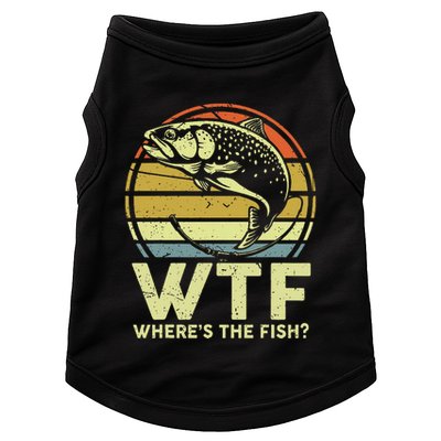 Fishing Dad Gift Wtf Wheres The Trout Fish Funny Doggie Tank