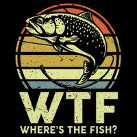 Fishing Dad Gift Wtf Wheres The Trout Fish Funny 16 in Basic Backpack