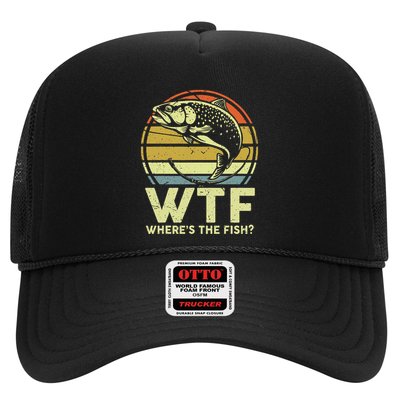 Fishing Dad Gift Wtf Wheres The Trout Fish Funny Trucker Hat