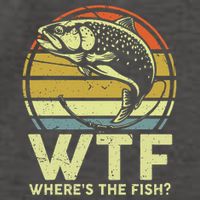 Fishing Dad Gift Wtf Wheres The Trout Fish Funny Vector Backpack