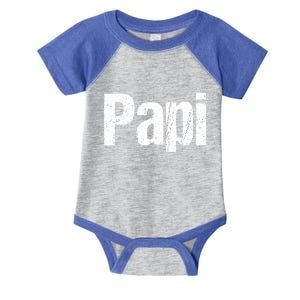 Fun Dad Gift Papi Hooded Gift Hispanic Spanish Gift Infant Baby Jersey Bodysuit