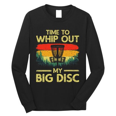 Funny Disc Golf Art Flying Disc Sport Players Long Sleeve Shirt