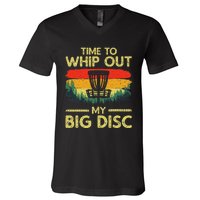 Funny Disc Golf Art Flying Disc Sport Players V-Neck T-Shirt