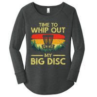 Funny Disc Golf Art Flying Disc Sport Players Women's Perfect Tri Tunic Long Sleeve Shirt